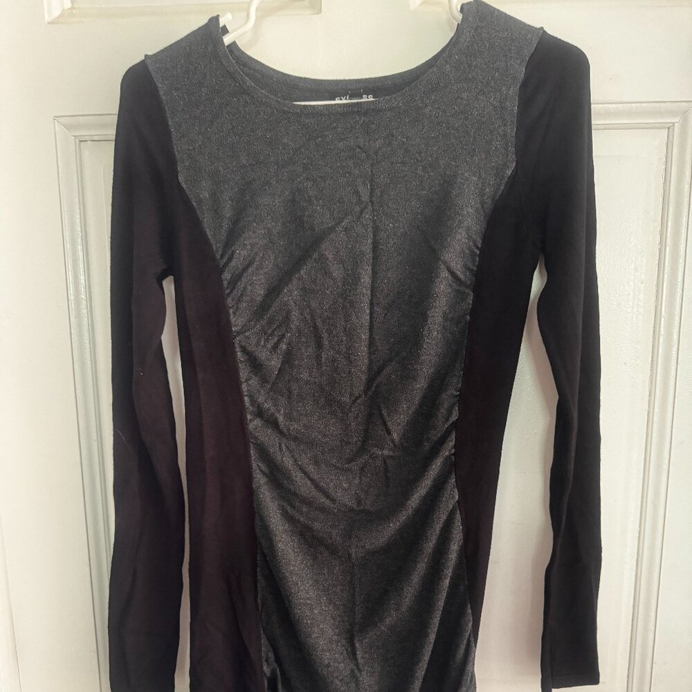 Express Jr Size Small Black/Dark‎ Grey Slim Fit Dress